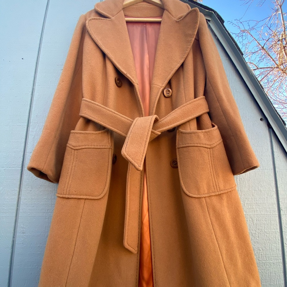Vintage Domino New York Wool Trench Coat